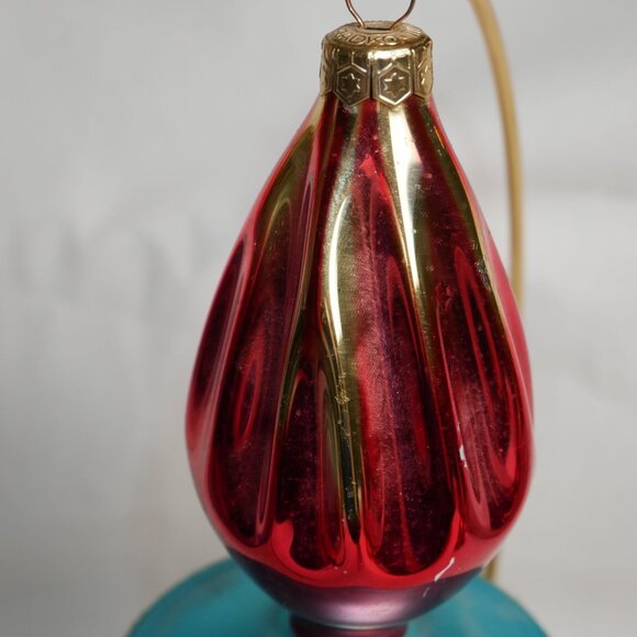 Radko "Eternal Flame" Olympic Torch Motif Triple Drop Ornament Rare Vintage ~8" - Picture 5 of 10